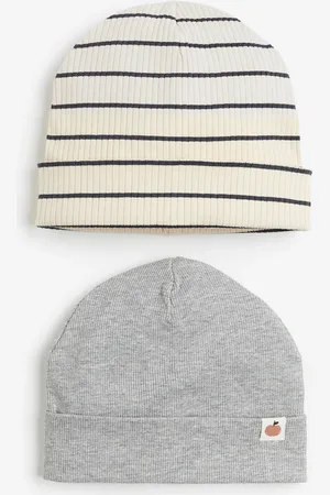 H&M H&M - 2-pack ribbed beanies