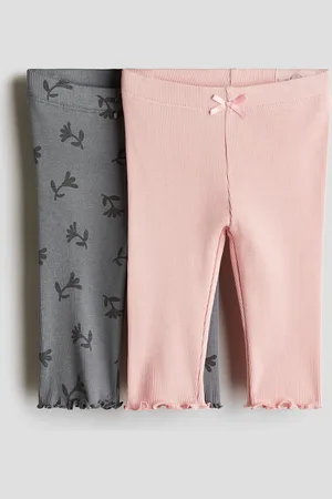 H&M H&M - 2-pack ribbed cotton leggings