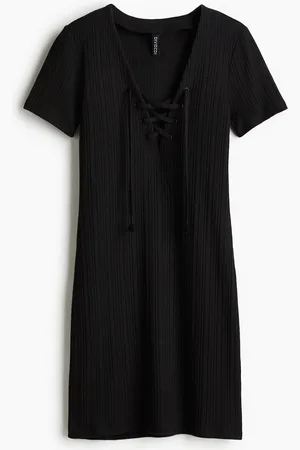 H&M H&M - Lacing-detail bodycon dress