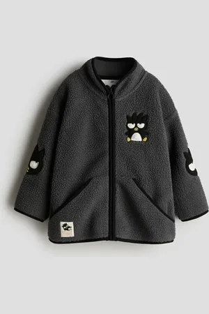 H&M Appliquéd teddy jacket