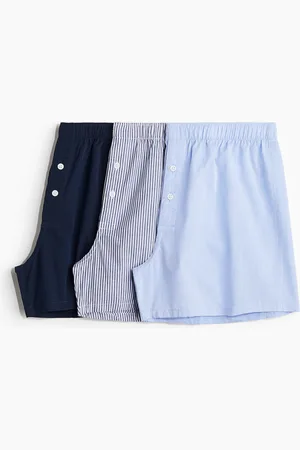 H&M H&M - 3-pack woven cotton boxer shorts