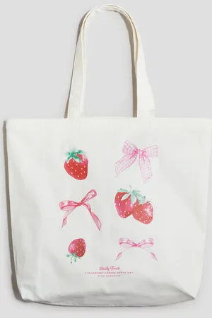 H&M H&M - Printed canvas tote bag