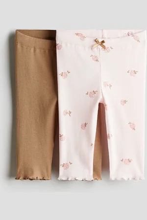 H&M H&M - 2-pack ribbed cotton leggings
