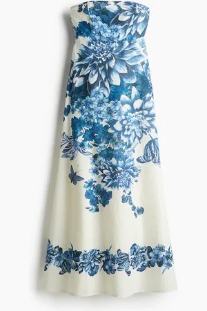 H&M H&M - Linen-blend bandeau dress