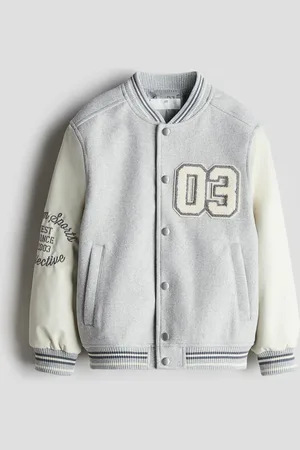 H&M H&M - Appliquéd baseball jacket