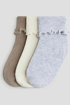 H&M H&M - 3-pack overlocked foldover socks