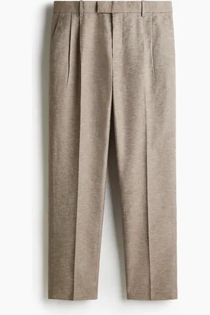 H&M H&M - Regular Fit Tailored linen-blend trousers