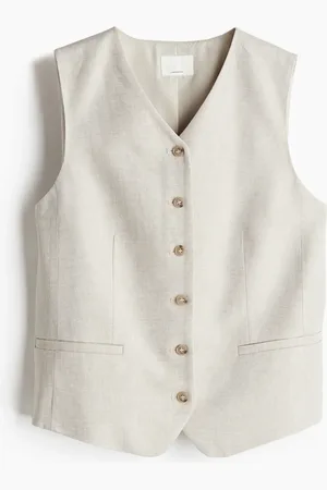 H&M Linen-blend suit waistcoat