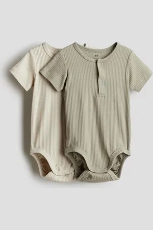 H&M H&M - 2-pack Henley bodysuits