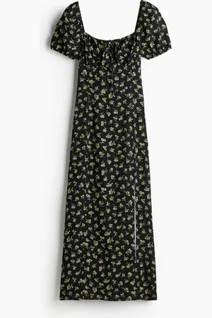 H&M H&M - Puff-sleeved midi dress