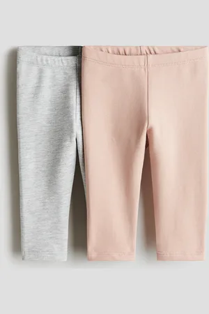 H&M H&M - 2-pack cotton leggings with brushed inside