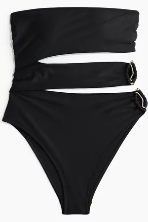 H&M Padded-cup bandeau swimsuit