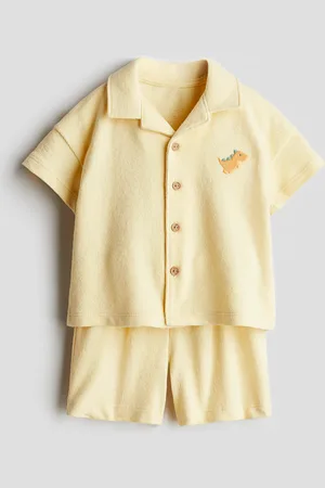 H&M H&M - 2-piece terry resort shirt and shorts set