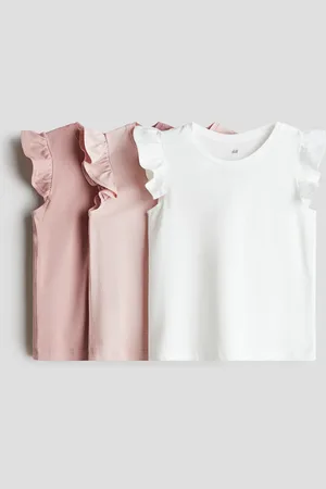 H&M H&M - 3-pack flutter-sleeved tops