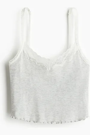 H&M Cotton strappy top