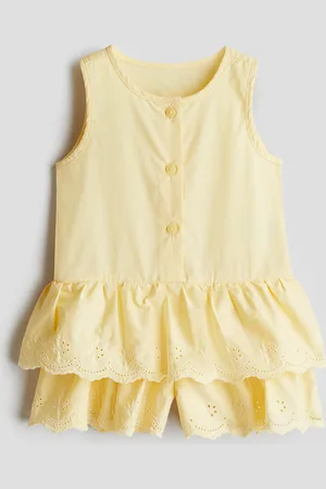H&M H&M - Flounced cotton romper suit