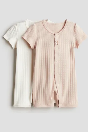 H&M H&M - 2-pack cotton jersey sleepsuits