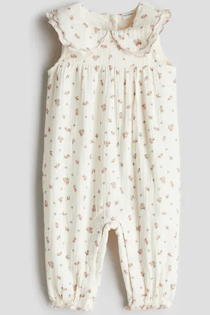 H&M Cotton muslin romper suit