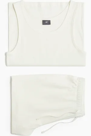 H&M H&M - Cotton pyjama vest top and shorts