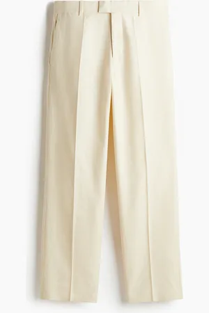 H&M H&M - Relaxed Fit Tailored linen-blend trousers