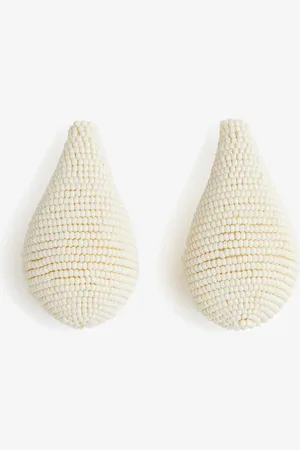 H&M H&M - Glass-bead statement dome earrings