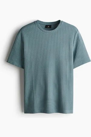 H&M Regular Fit Rib-knit T-shirt