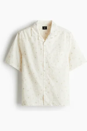 H&M H&M - Regular Fit Embroidered resort shirt