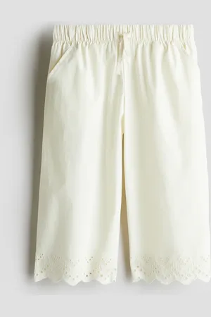 H&M H&M - Broderie anglaise cropped trousers