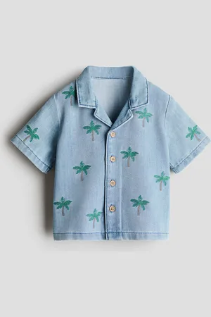 H&M H&M - Embroidery-detail denim shirt