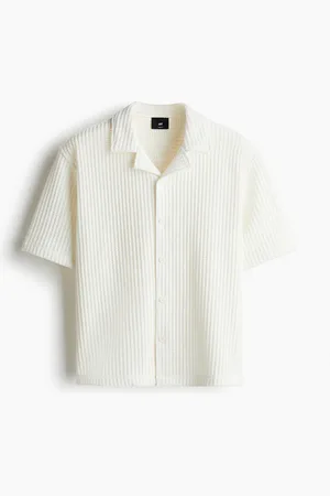 H&M H&M - Loose Fit Waffled resort shirt
