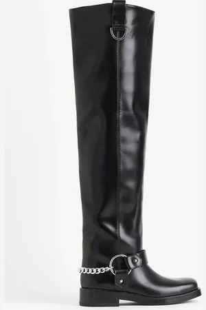 H&M Over-the-knee biker boots