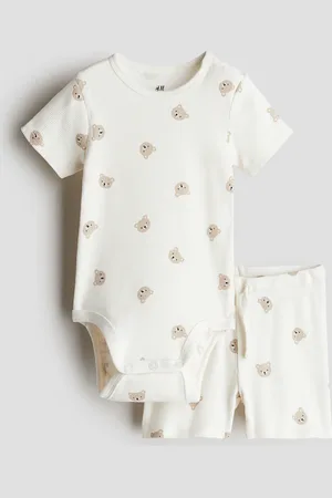 H&M H&M - 2-piece ribbed cotton set