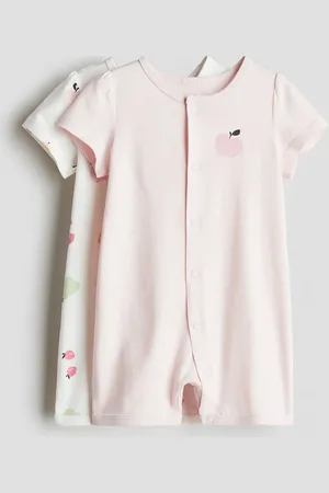 H&M H&M - 2-pack cotton jersey sleepsuits