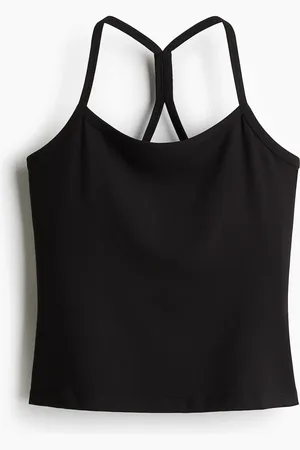 H&M H&M - Integral-bra sports strappy top with SoftMove™