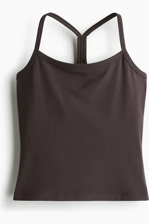 H&M H&M - Integral-bra sports strappy top with SoftMove™