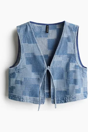 H&M H&M - Patchwork-look denim gilet