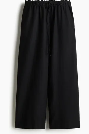 H&M H&M - Cropped linen-blend trousers