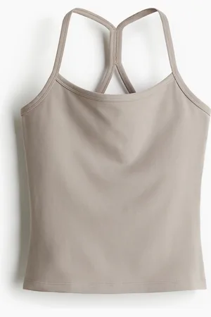H&M H&M - Integral-bra sports strappy top with SoftMove™