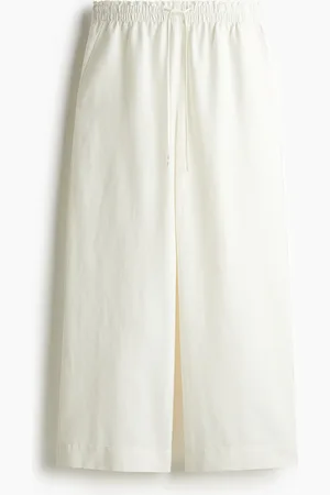 H&M H&M - Cropped linen-blend trousers