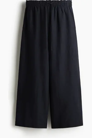 H&M H&M - Cropped linen-blend trousers