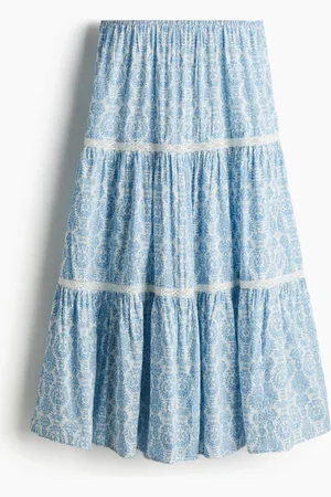 H&M H&M - Lace-inset maxi skirt
