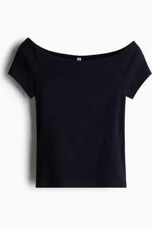 H&M H&M - Ribbed off-the-shoulder top