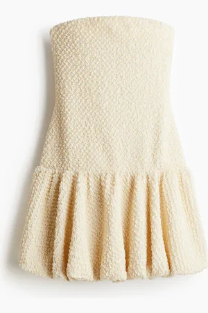 H&M H&M - Bubble-hem bandeau dress