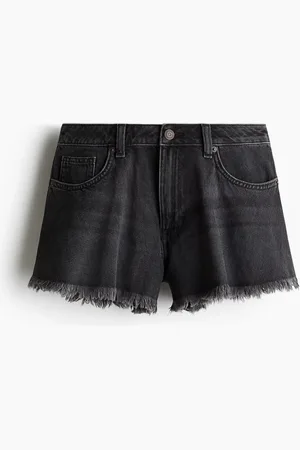H&M H&M - Frayed-edge denim shorts