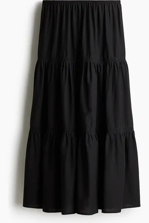 H&M H&M - Lace-inset maxi skirt