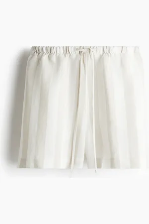 H&M H&M - Linen-blend drawstring shorts