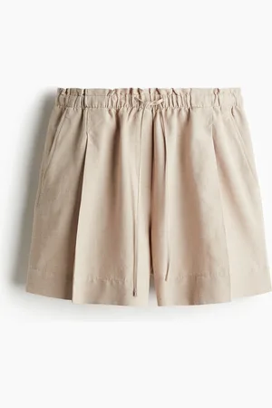 H&M H&M - Linen-blend drawstring shorts