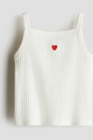 H&M H&M - Embroidery-detail strappy top
