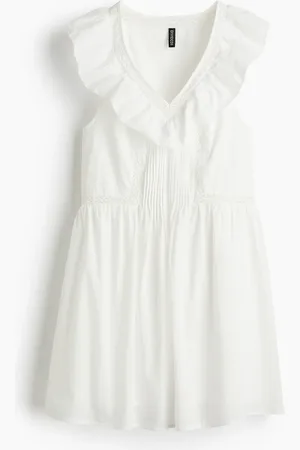 H&M H&M - Frill-trimmed cotton dress