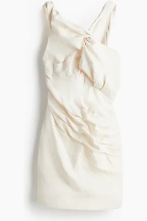 H&M H&M - Asymmetric linen mini dress